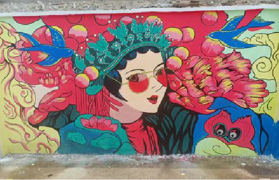 雅安墙体彩绘-网红墙