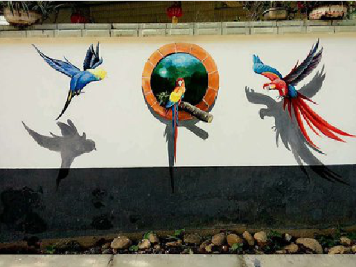 雅安视觉错位-3D墙绘设计