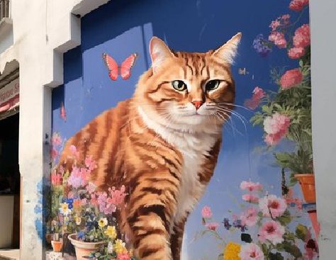 雅安自己绘制有个性的手绘墙