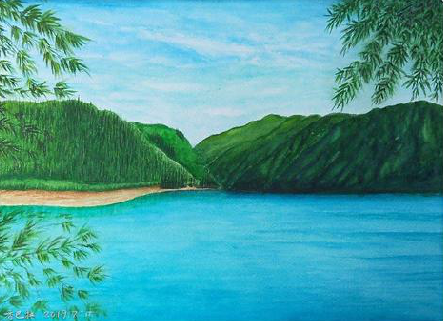 雅安在墙绘中，如何绘画绿水青山？