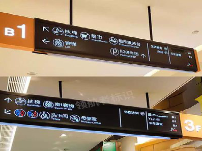 雅安如何通过商场标识牌引导客流分布？